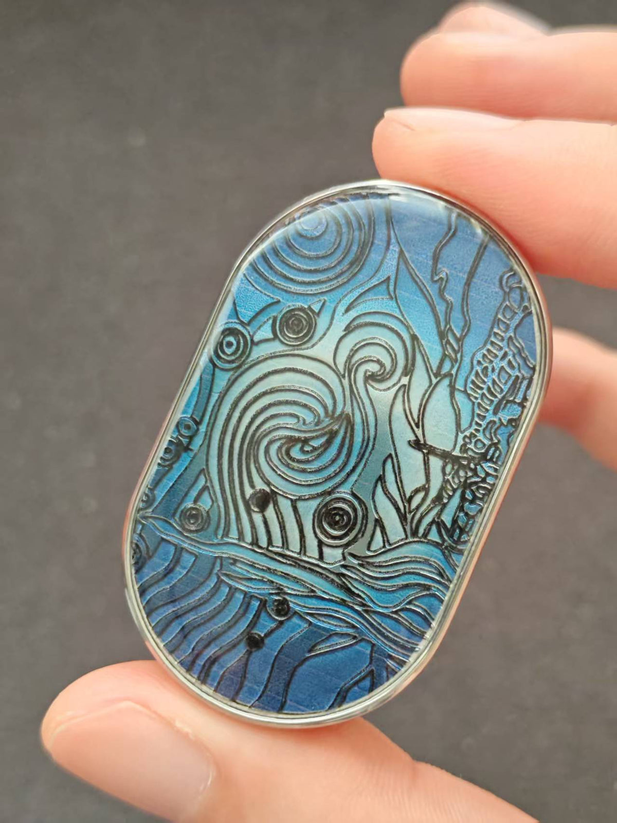 Van Gogh Stainless Steel Resin-Sealed