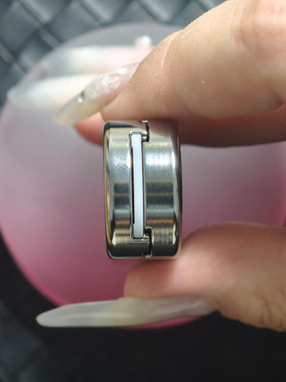 Ming Yin Titanium Color-Anodized Engraved