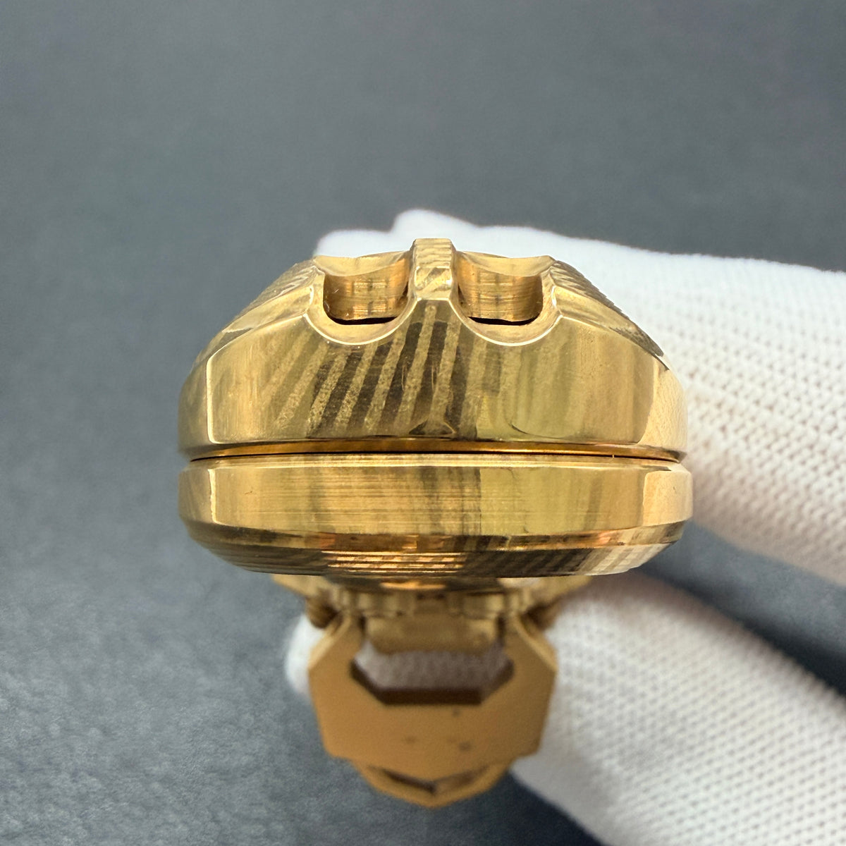 Popping Damasteel Gold Plated