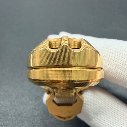 Popping Damasteel Gold Plated