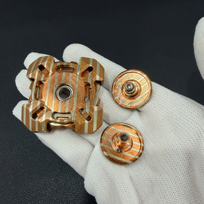 Mortise and Tenon Mokume Copper