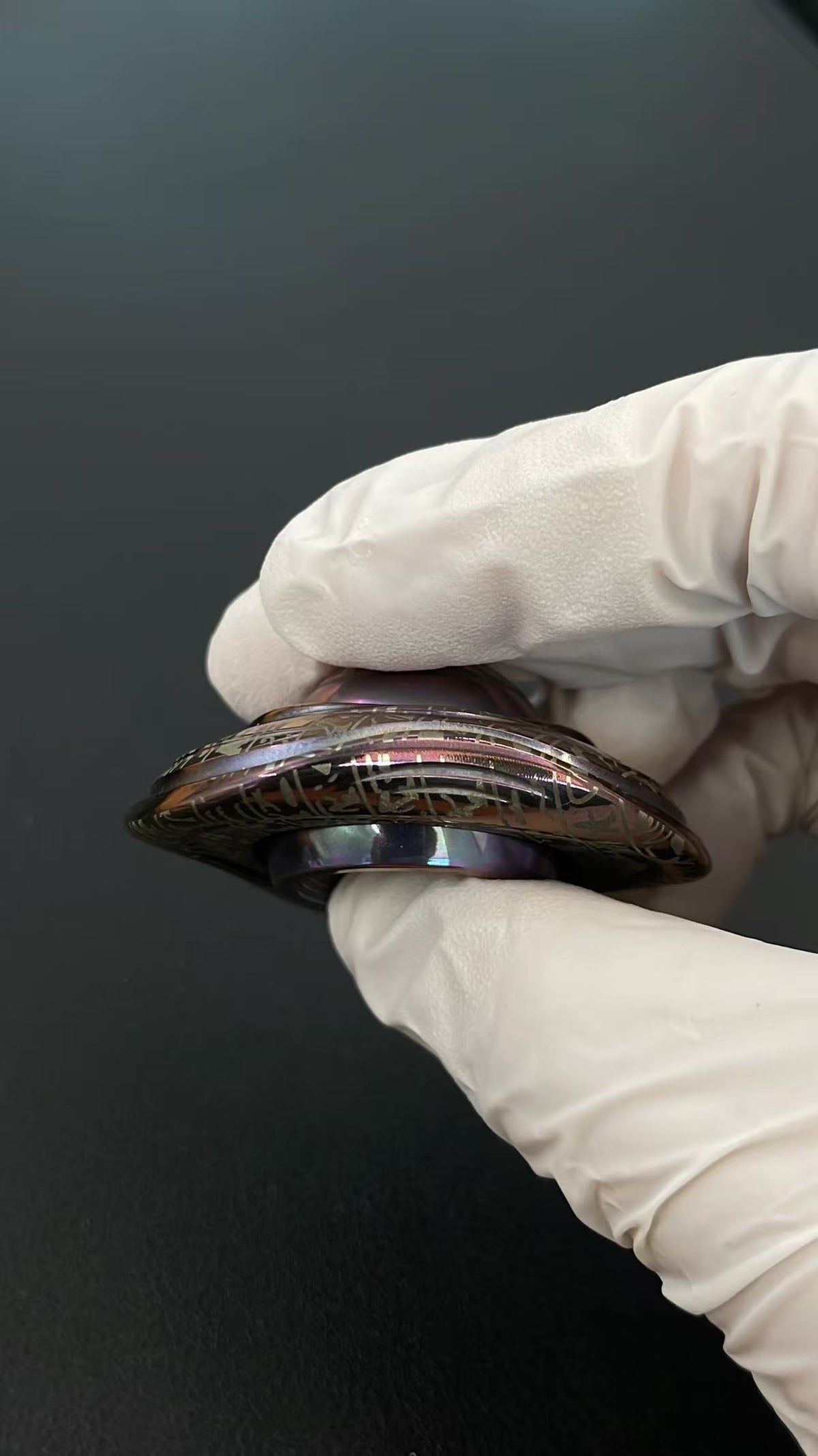 Zeppelin Zirconium Anodized Engraved Polished