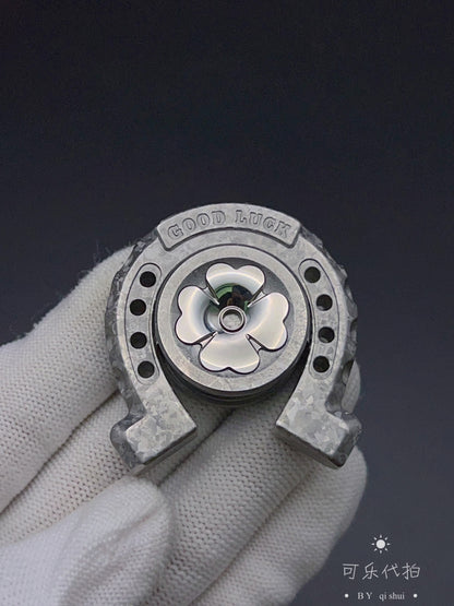 Lucky Horseshoe Crystallized Titanium