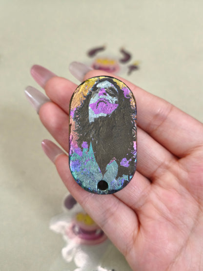 Greedy Cat Zirconium Stone Textured Oil Slick
