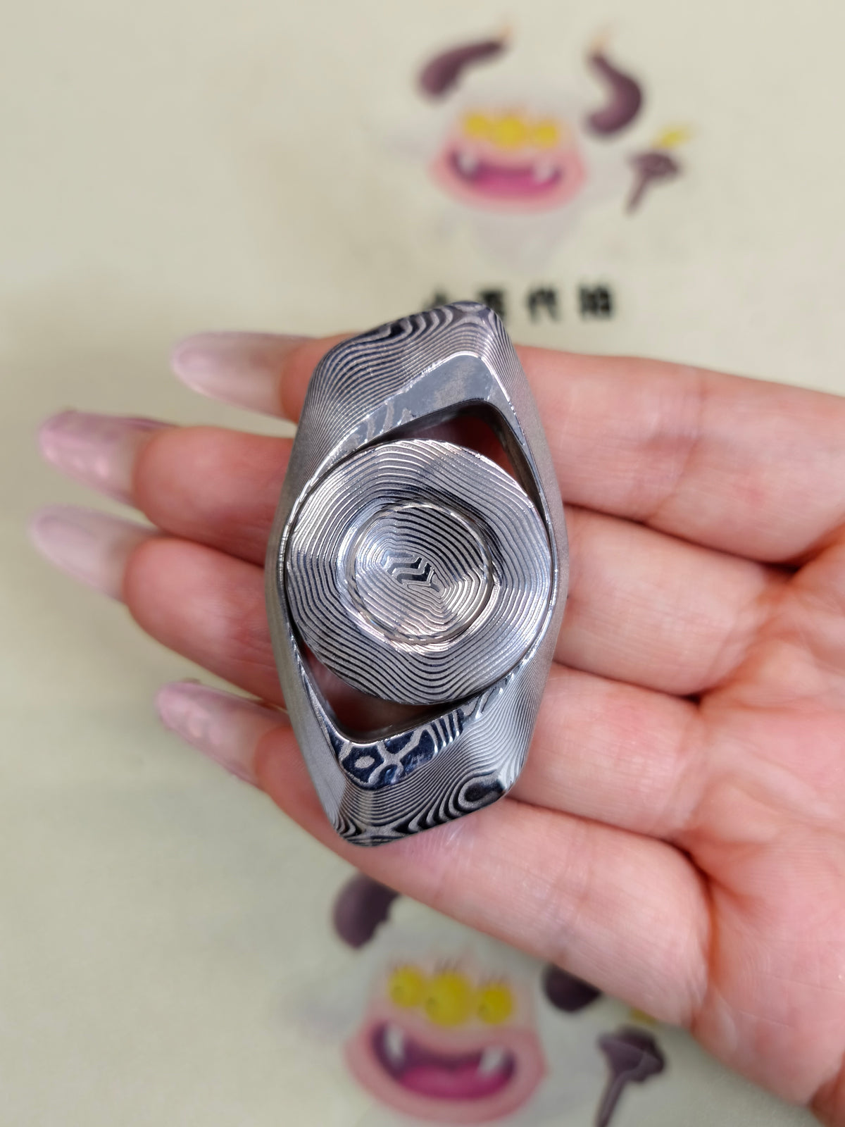 Phantom Dual Leaf Damasteel
