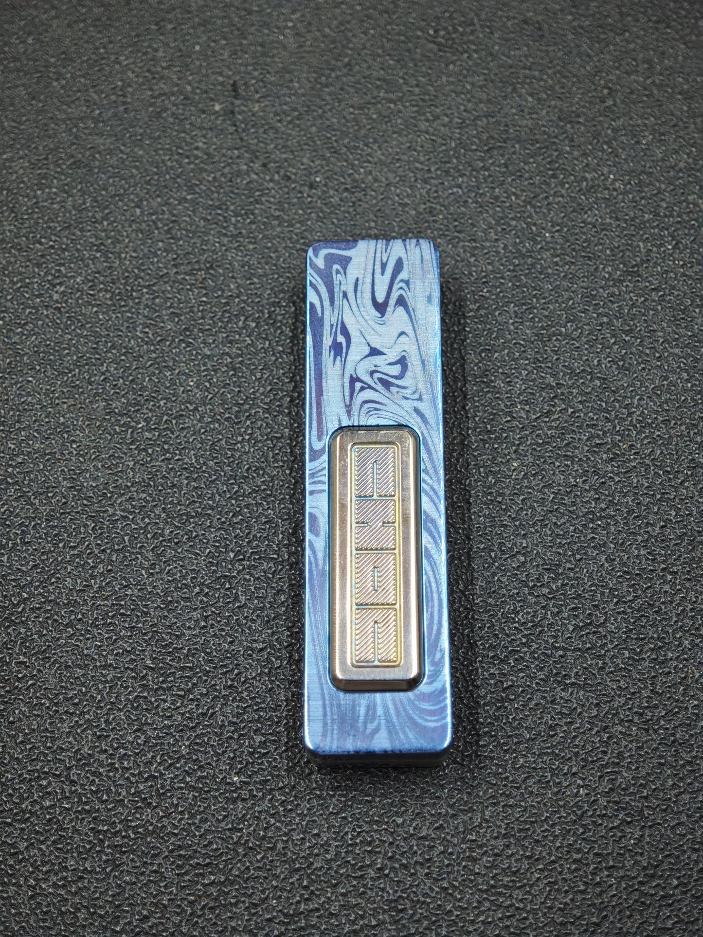 Choc Titanium Color-Anodized Engraved