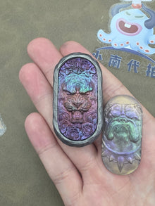 4 Stainless Steel Color-Anodized Stone Textured Resin-Sealed