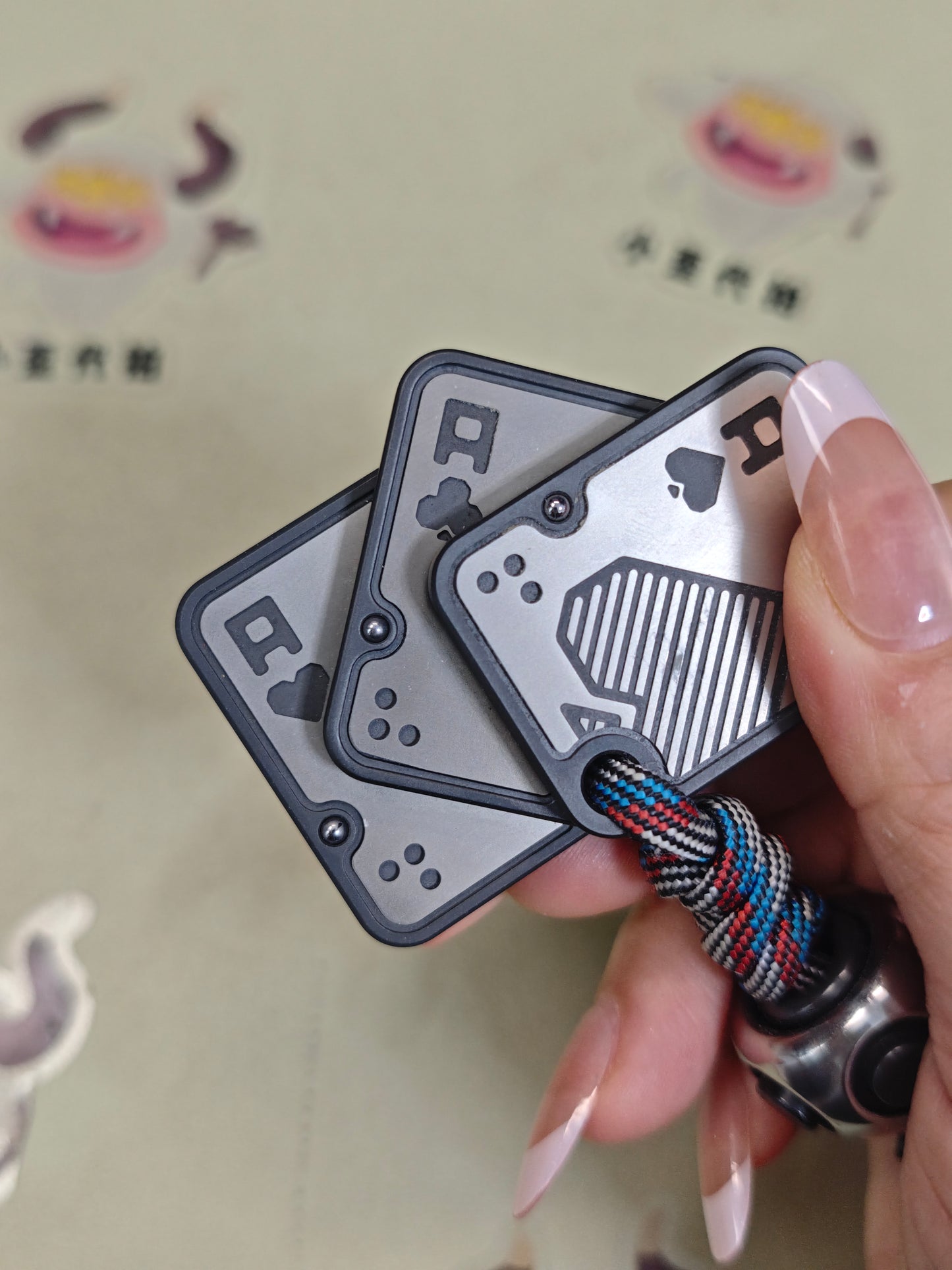 AAA Push Card Stainless Steel