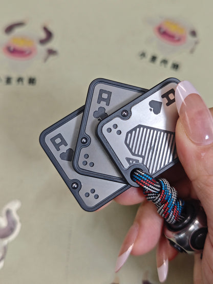 AAA Push Card Stainless Steel