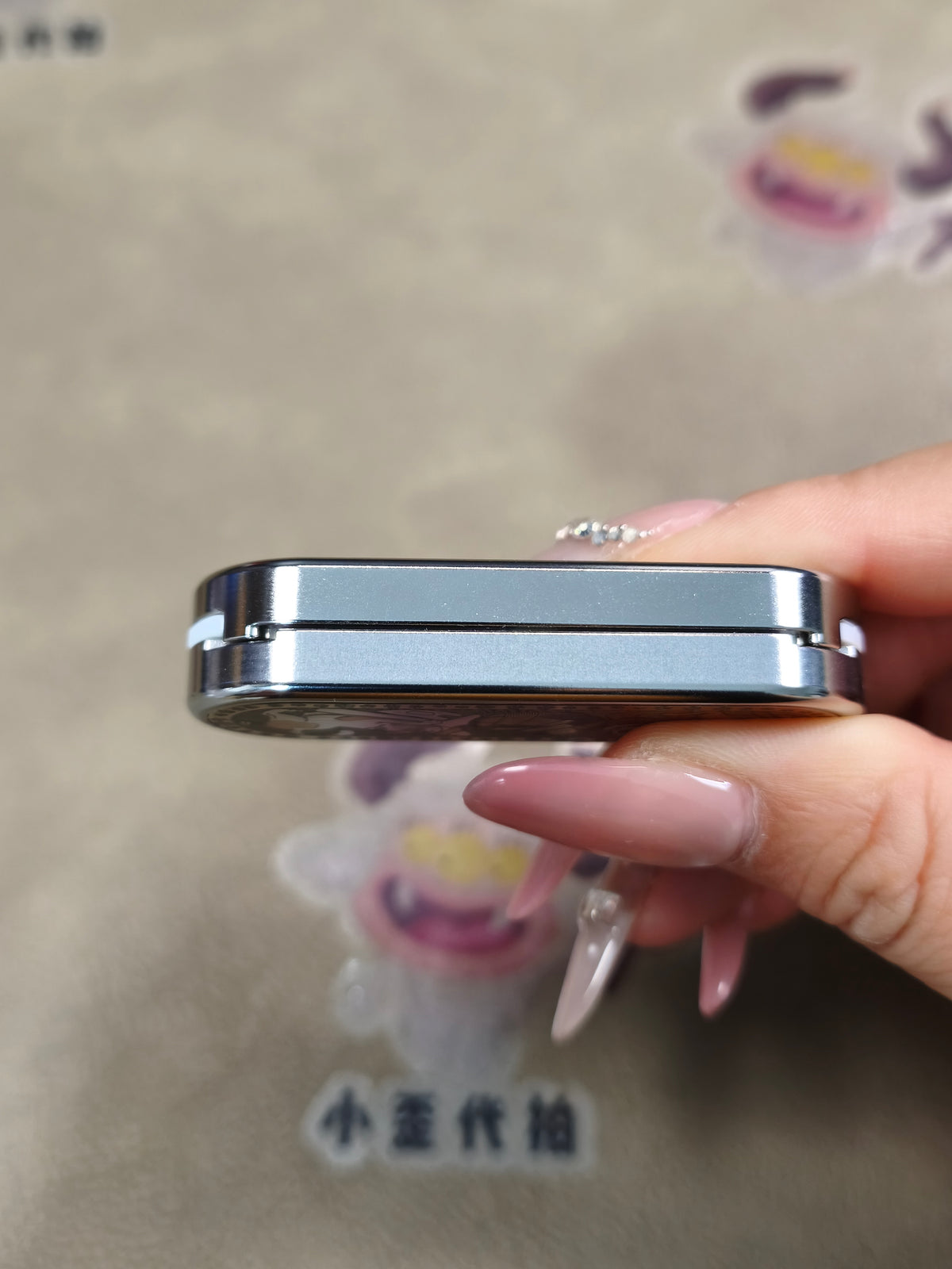 Ming Yin Titanium Color-Anodized Engraved