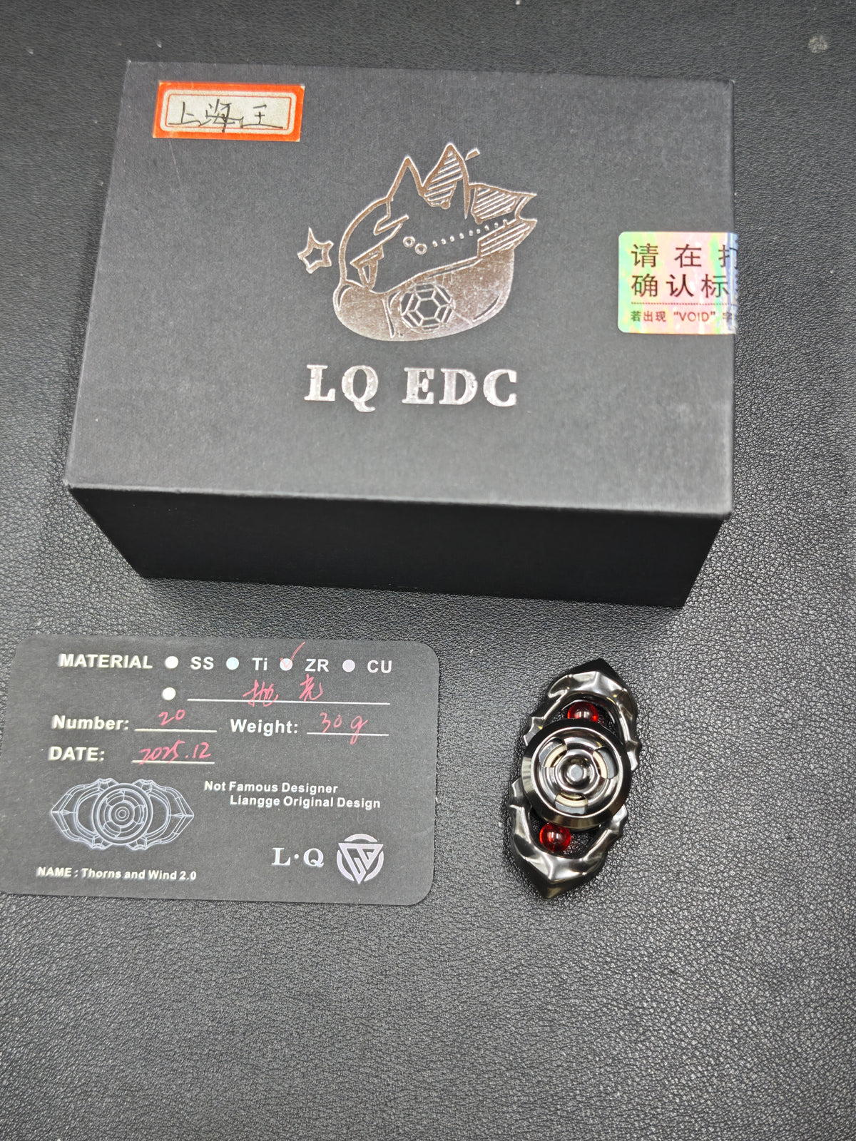 Thorns And Fog Zirconium Color-Anodized Polished