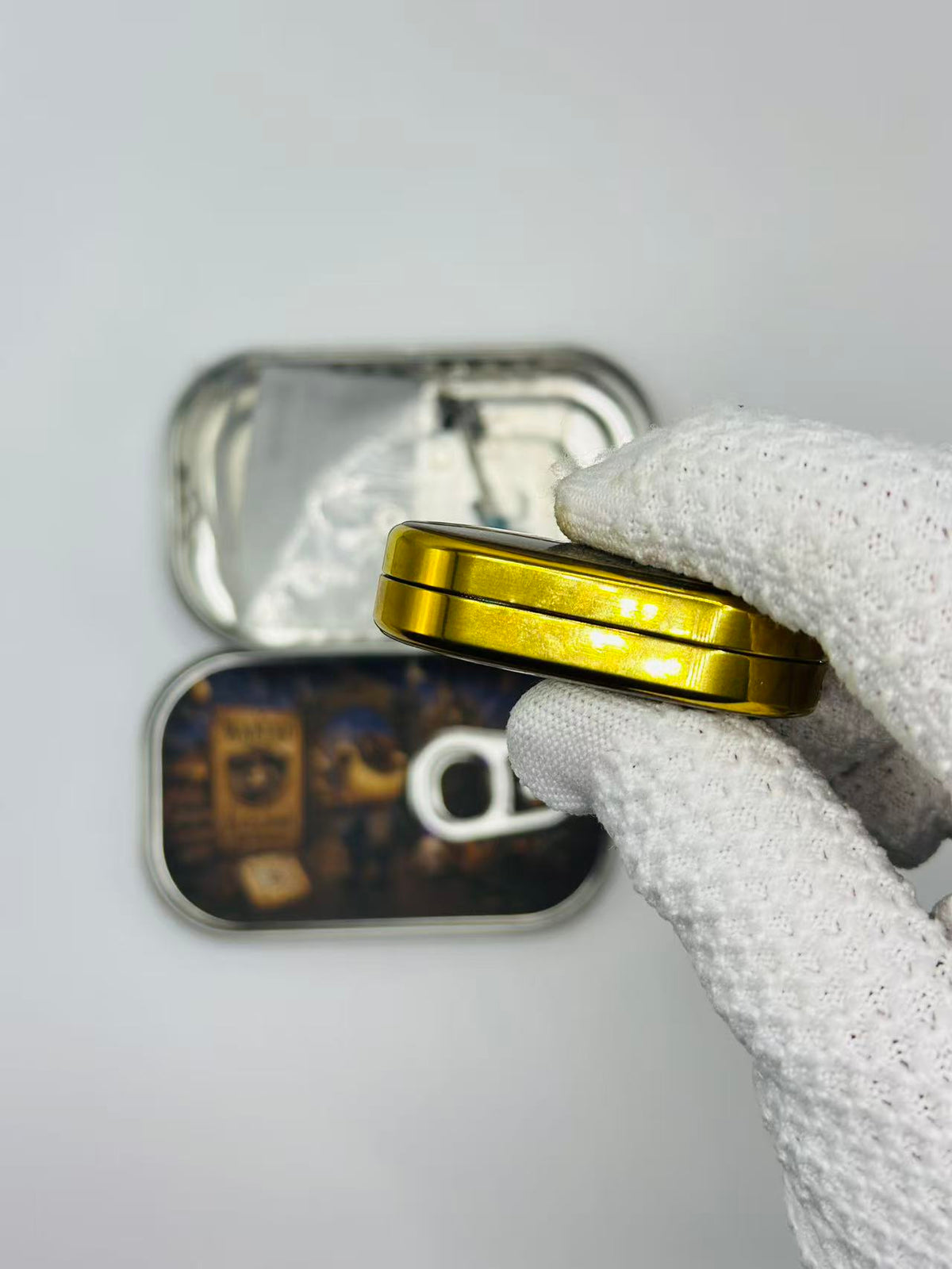 Cowboy Stainless Steel Gold Plated Resin-Sealed