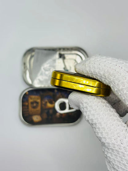 Cowboy Stainless Steel Gold Plated Resin-Sealed