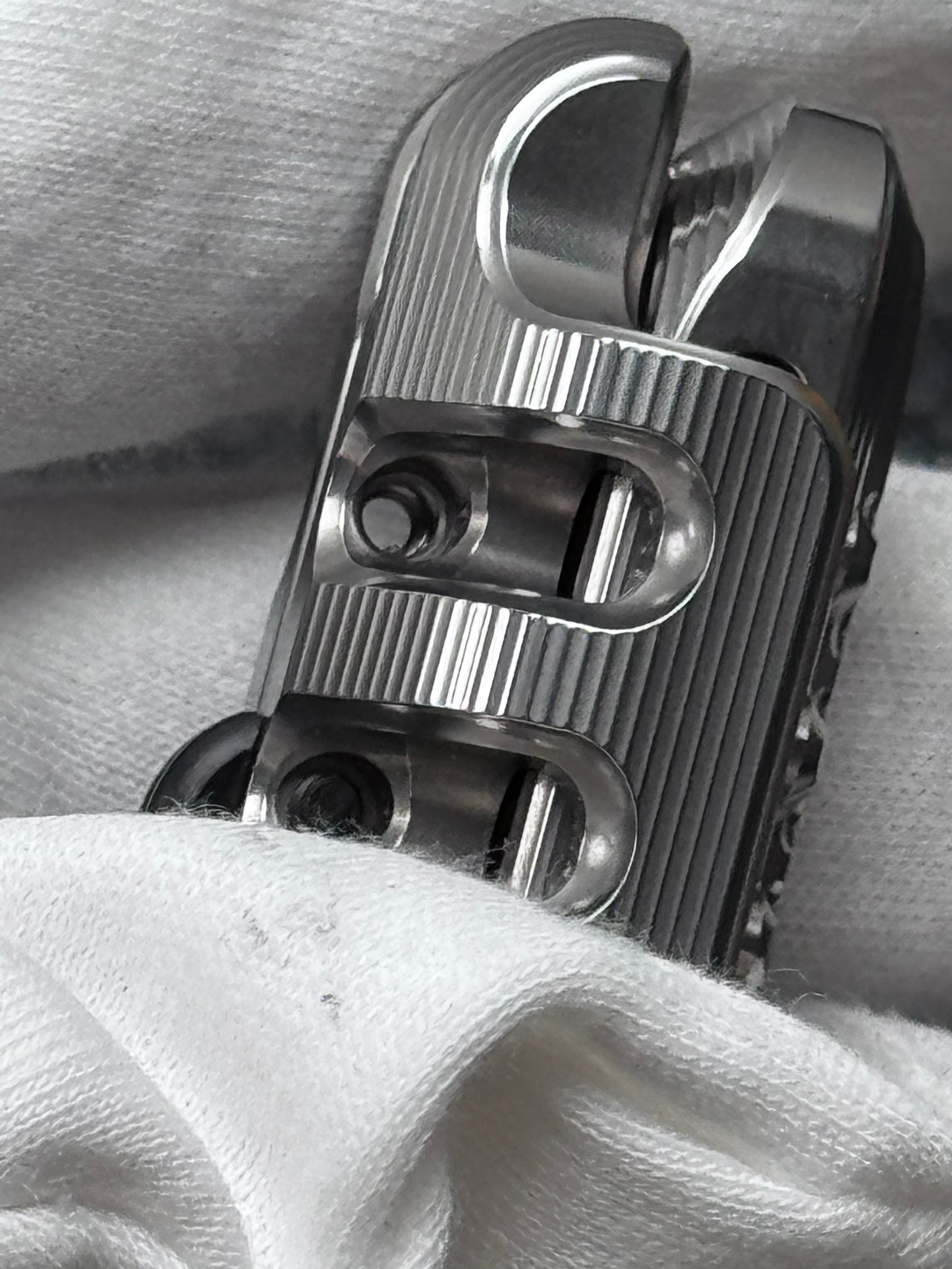 WANWU Exoskeleton Precision Machined Magnetic-Mechanical EDC Fidget Slider Titanium