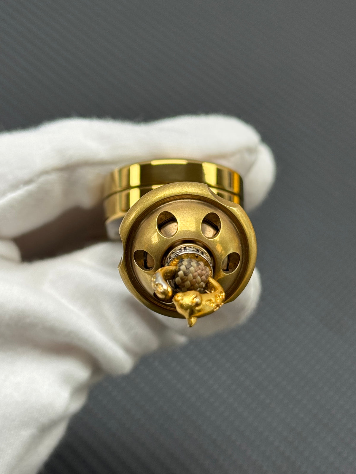 Dragon Rhythm Titanium Gold Plated Resin-Sealed