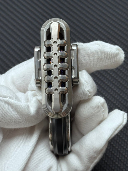 WANWU Exoskeleton Precision Machined Magnetic-Mechanical EDC Fidget Slider Titanium