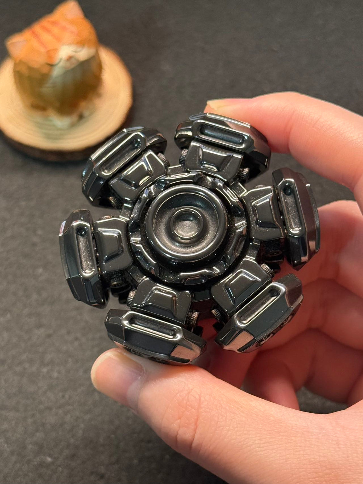 Ancient Iron Shell Opening Zirconium Polished
