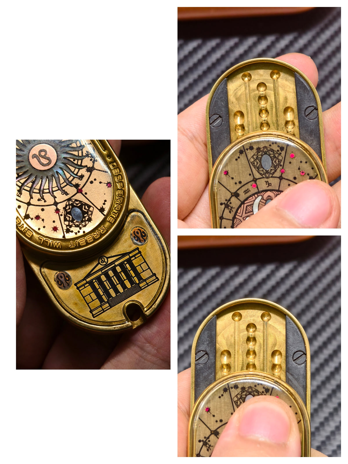 Groove Zirconium Gold Plated Resin-Sealed