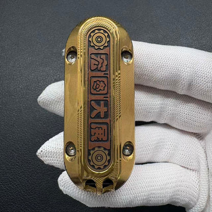 Cyber Jiaotu Damasteel Gold Plated