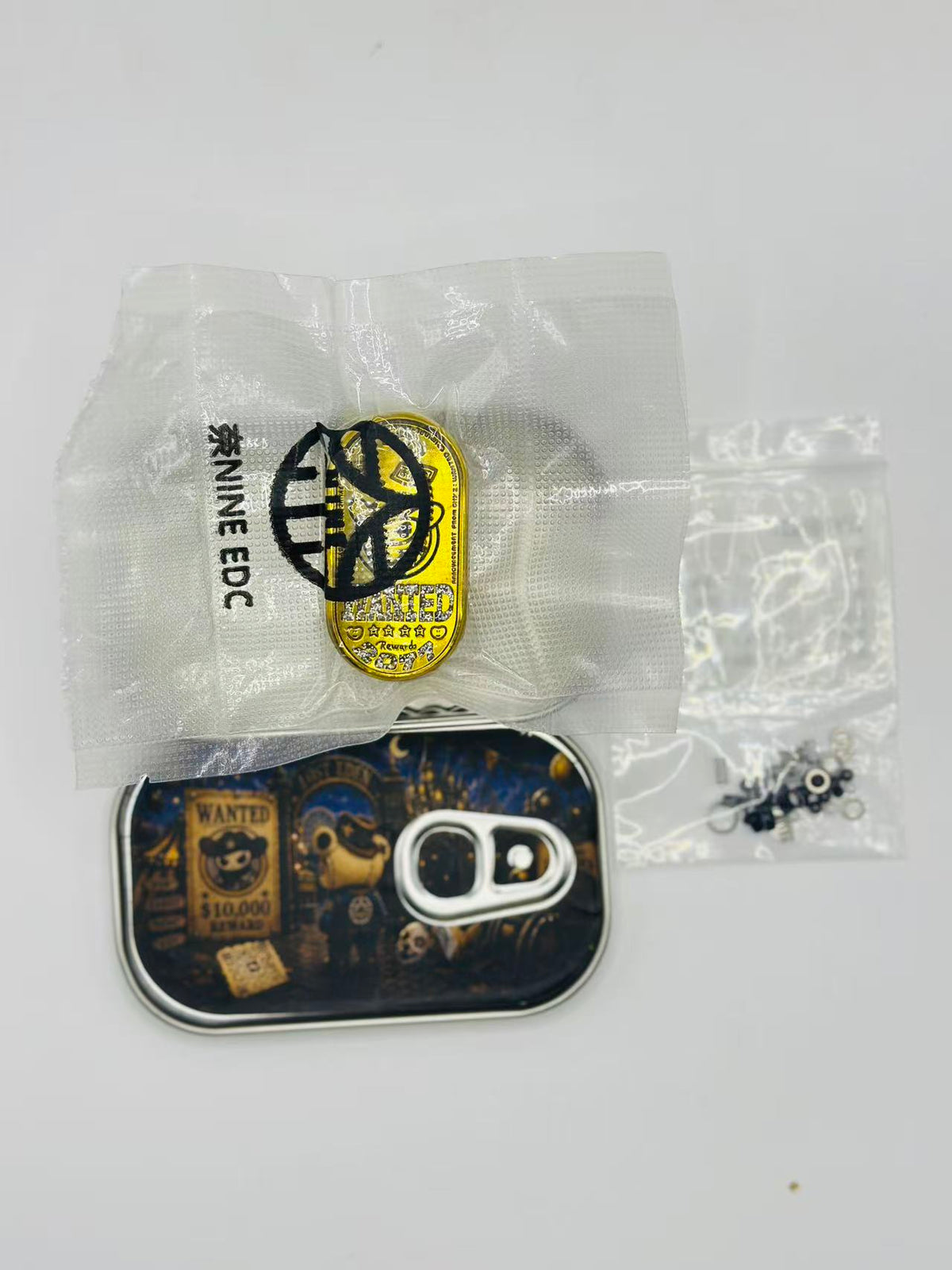 Cowboy Stainless Steel Gold Plated Resin-Sealed