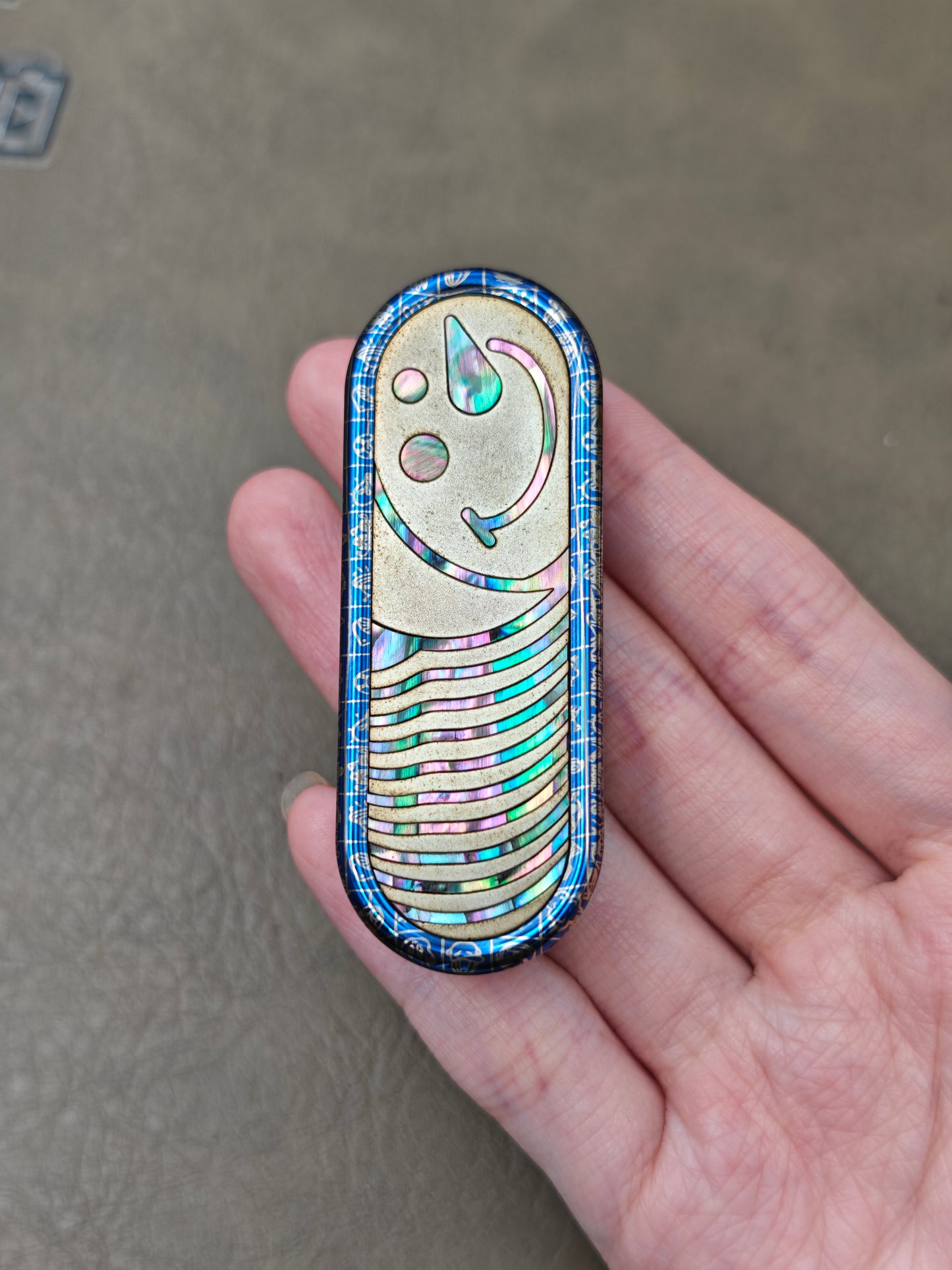 BGM Titanium Damasteel MOP