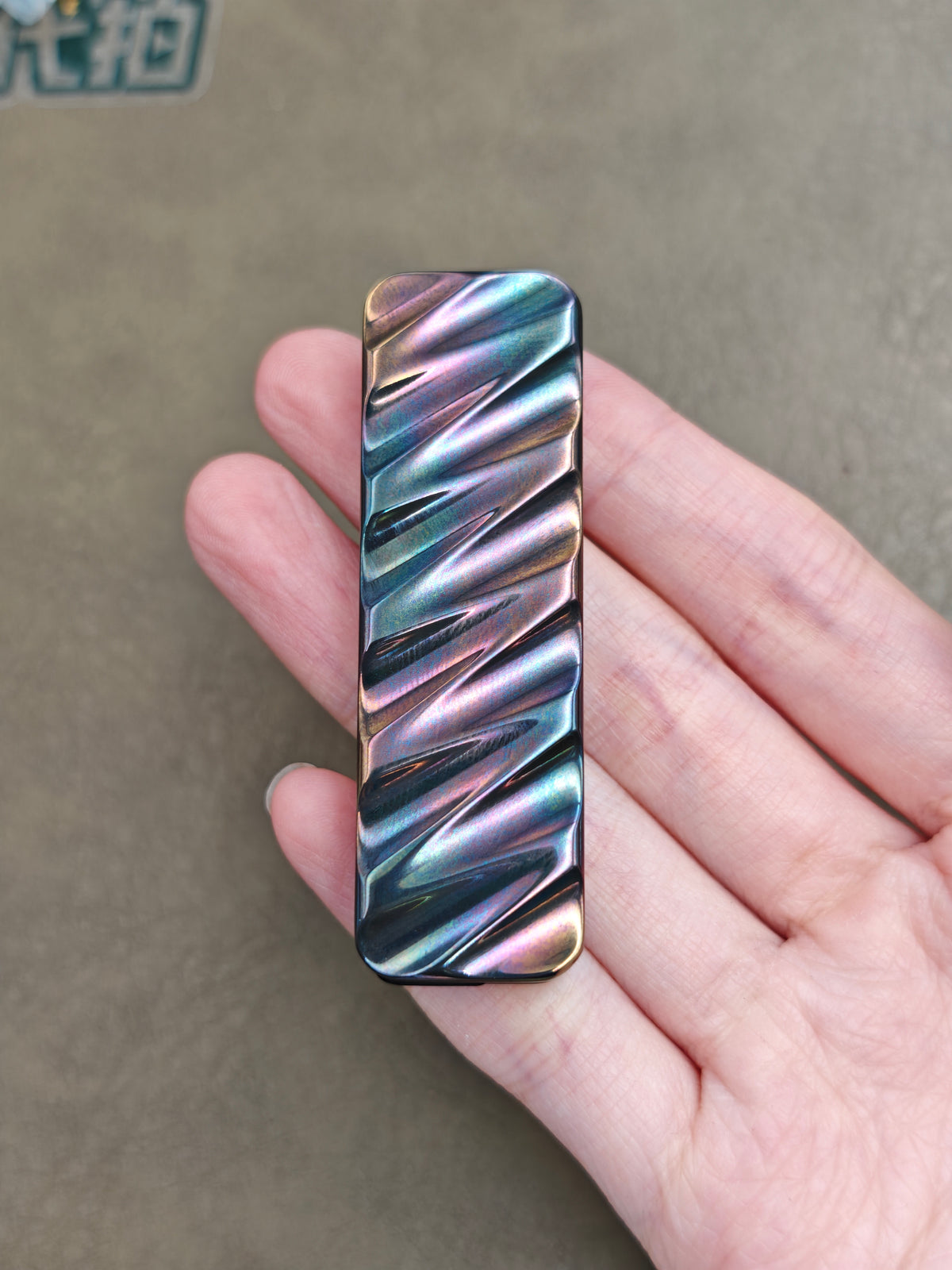 Tita Zirconium Polished Oil Slick