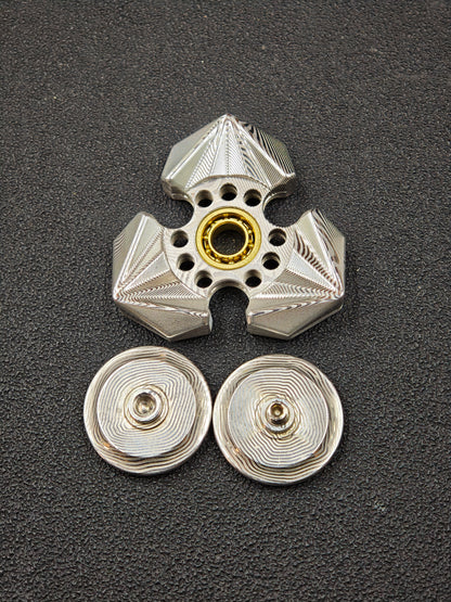Tri Leaf Crossbone Damasteel