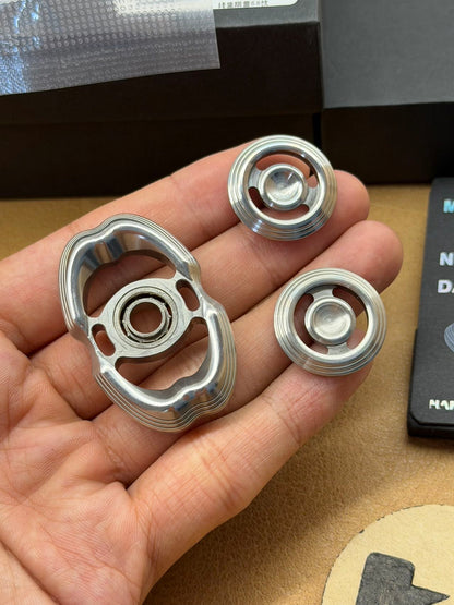 LQ EDC Obsidian Crystalized Stainless Steel