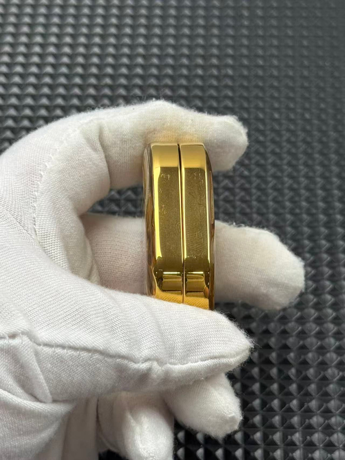 Ripple 2.0 Stainless Steel Gold Plated Resin-Sealed
