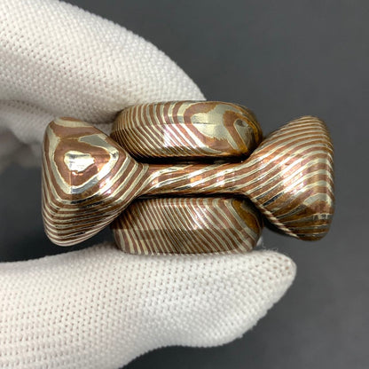 BABY Series A Knife Cloth Bearing Cap Mokume