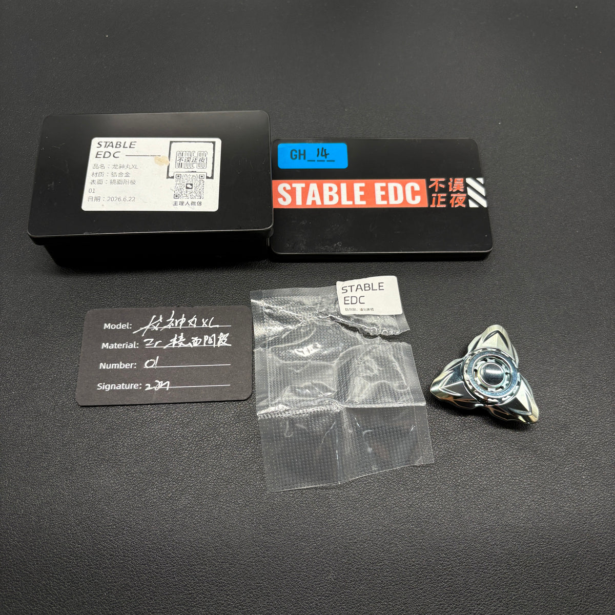 Dragon God Maru XL Zirconium Anodized Polished