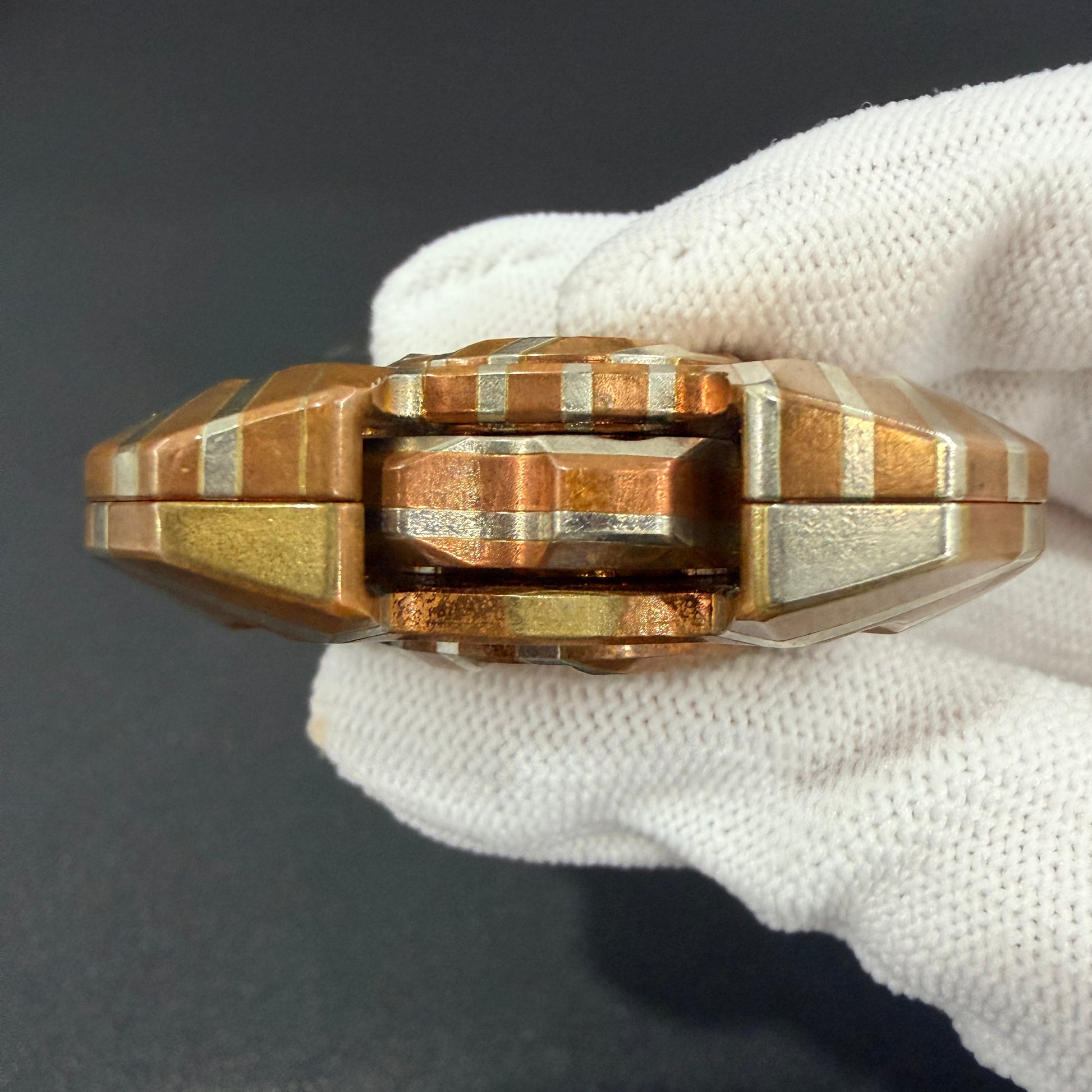 Mortise and Tenon Mokume Copper