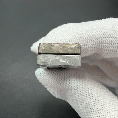 Choc Titanium Stone Textured Engraved