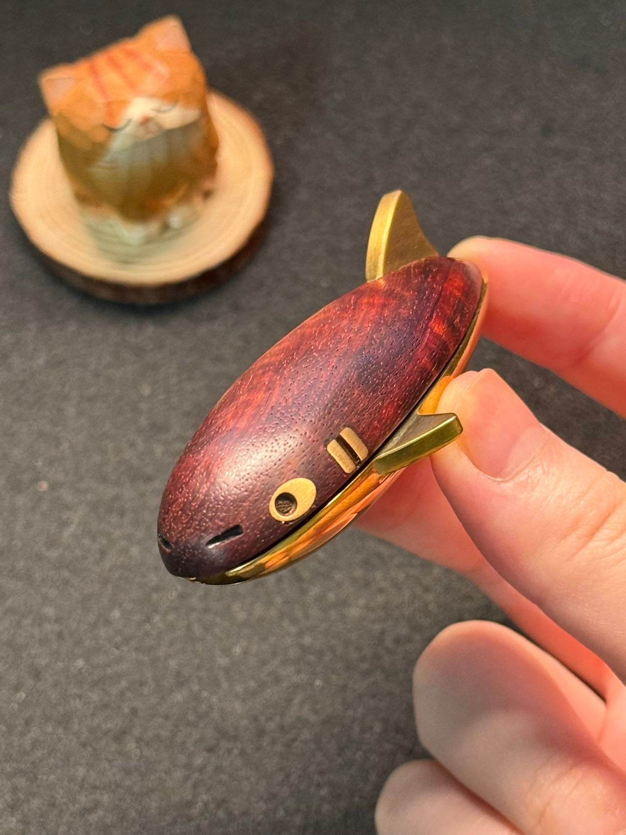 Mini Red Bean Shark Sandalwood