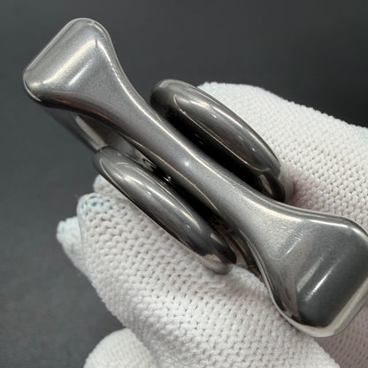 Two-Leaf Horizon Stainless Steel Stonewashed