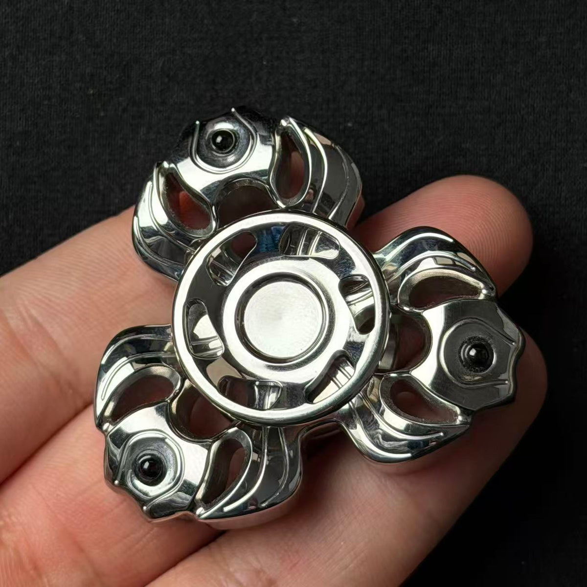 Crimson Flame Stainless Steel Polished