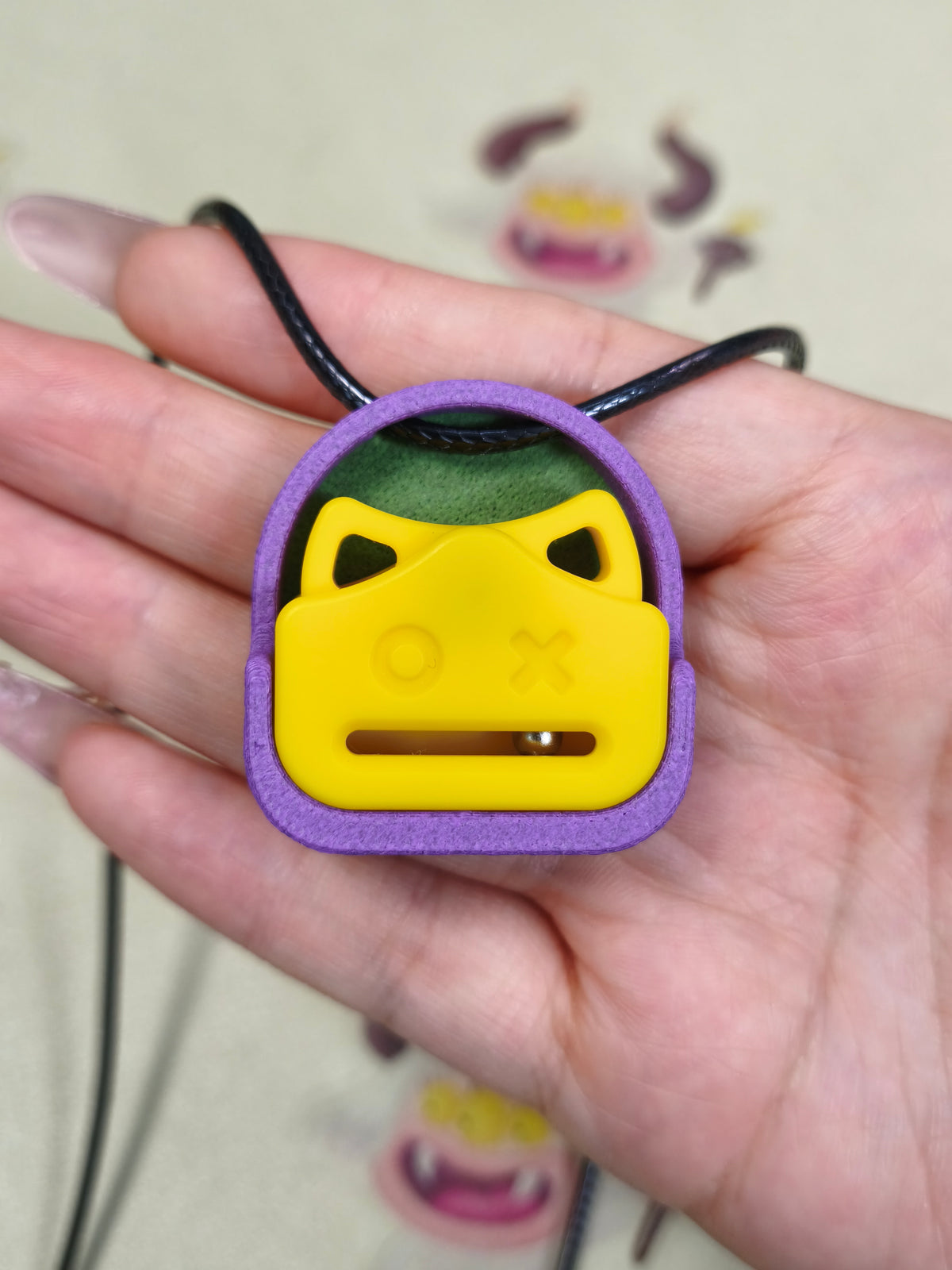 Demon Ji Emoji Pendant POM