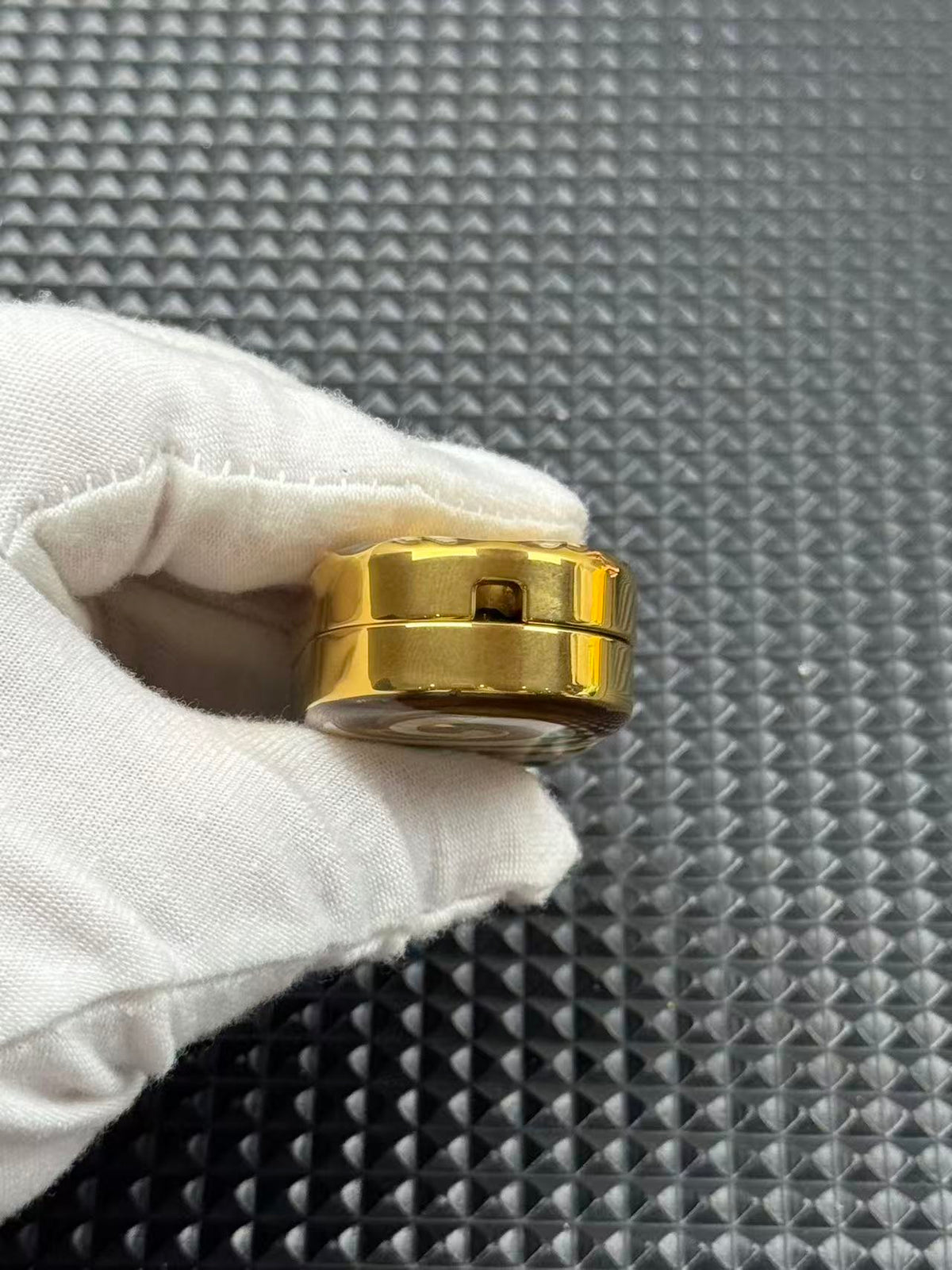 Ripple 2.0 Stainless Steel Gold Plated Resin-Sealed
