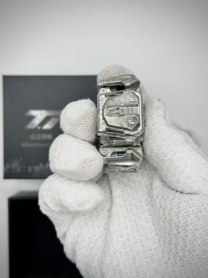 Ancient Iron Shell Opening Stainless Steel Engraved