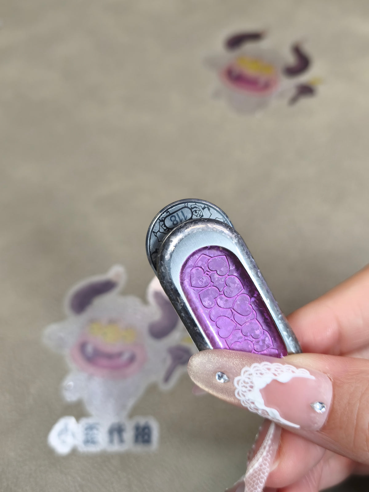 Top B Valentines Crystallized Titanium