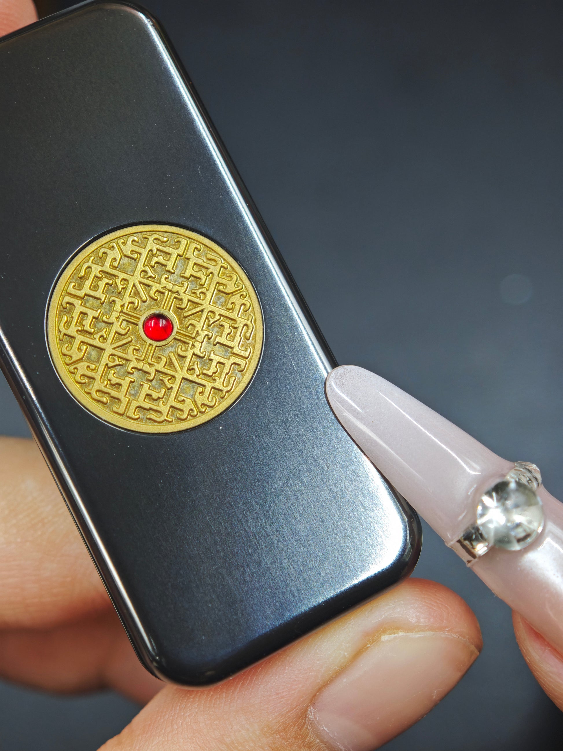 Brocade & Azure Paperweight Zirconium