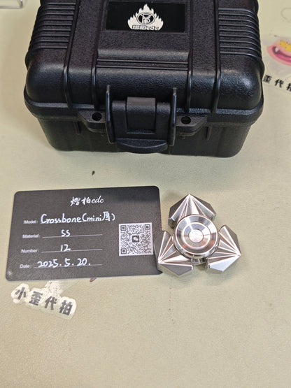 Tri Leaf Crossbone Stainless Steel