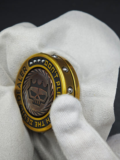 Dealer Button Brass