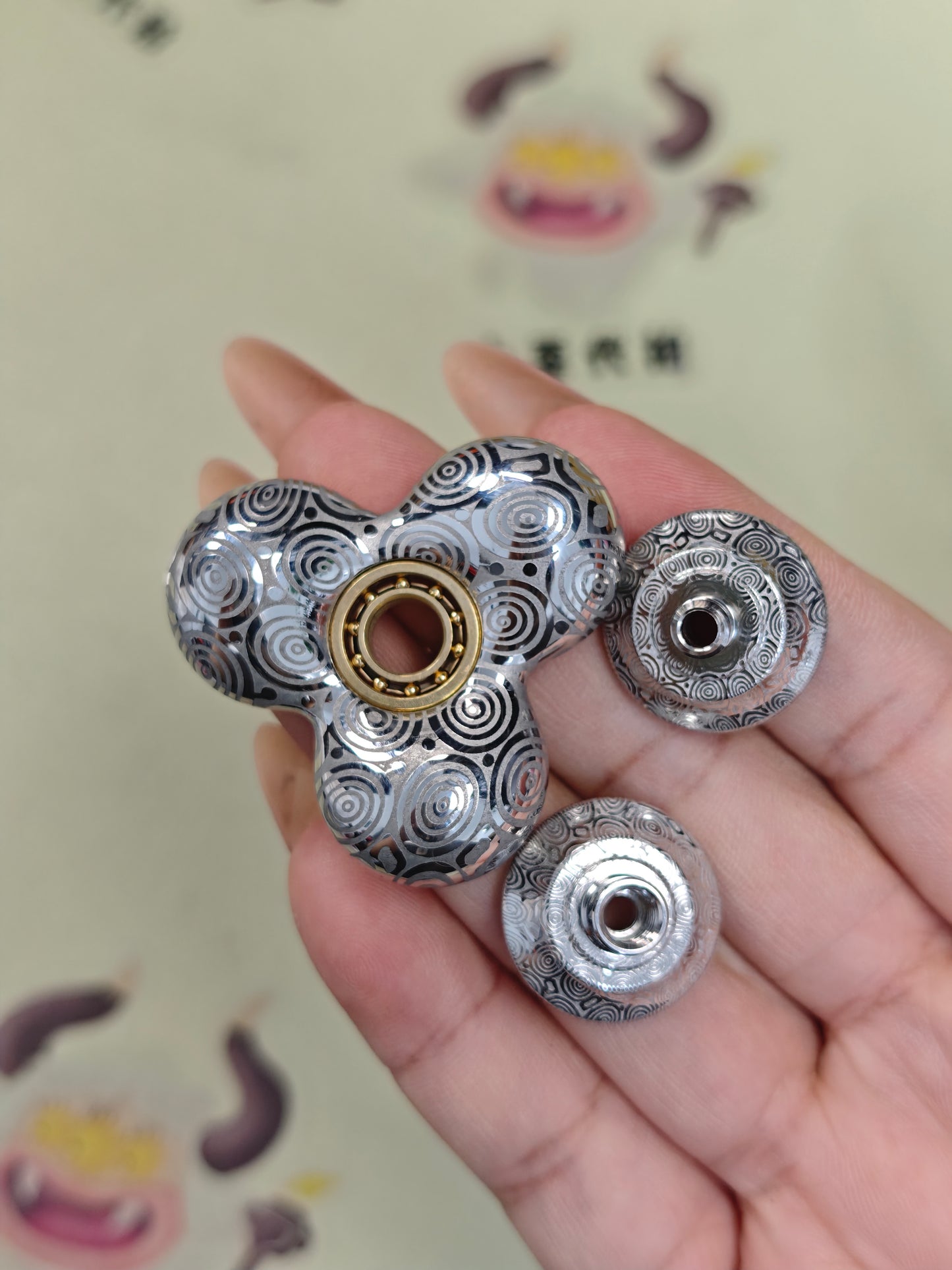 Cell Mini Damasteel Etched
