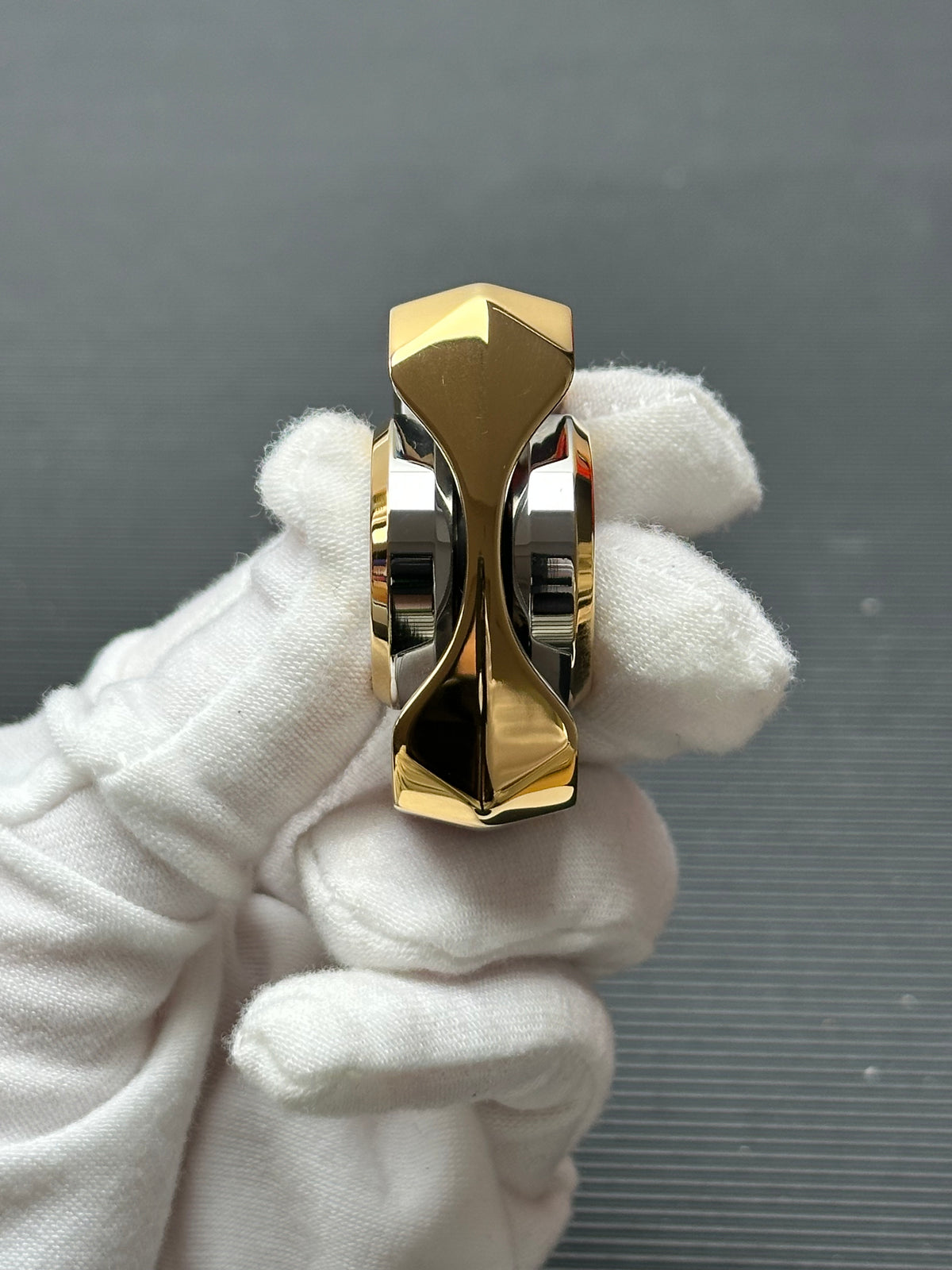 Mighty Tiger Stainless Steel Gold Plated Polished