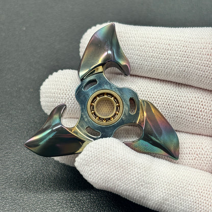Owl Zirconium Polished Oil Slick