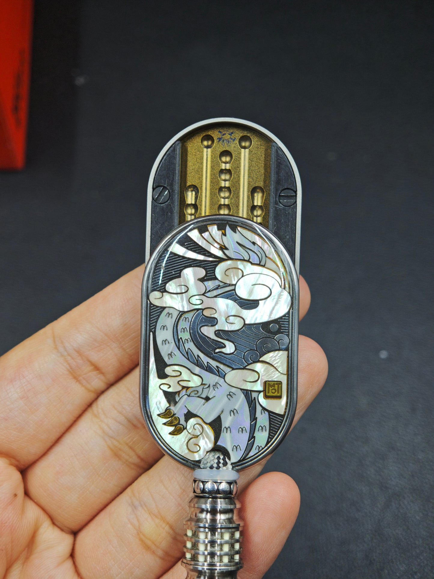 Couture Dragon Rhythm Titanium Resin-Sealed Polished