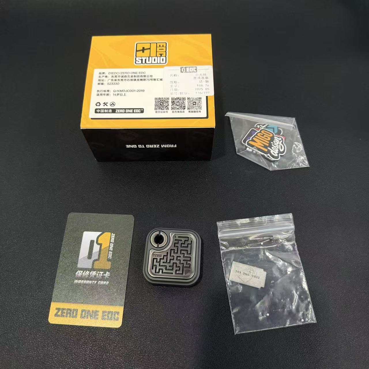 MAZE BLOCK Zirconium Stainless Steel