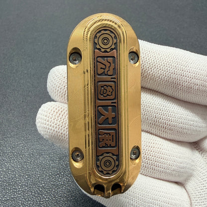 Popping Damasteel Gold Plated