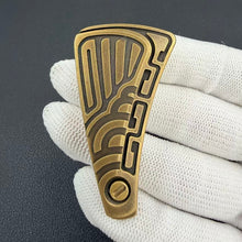 NAYICI Peacock Feather Brass